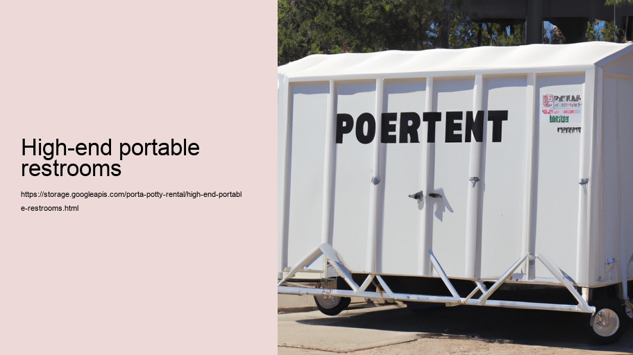 high-end portable restrooms