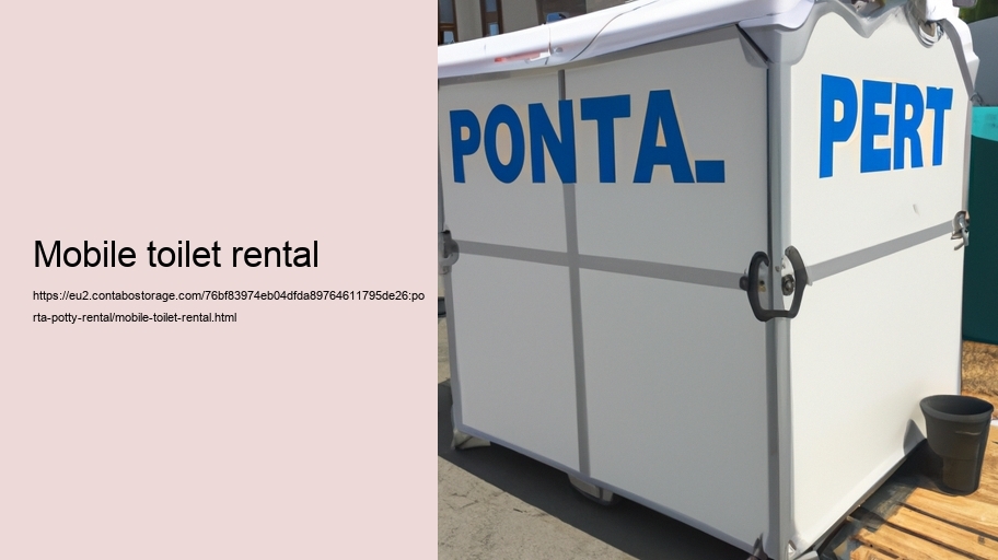 mobile toilet rental