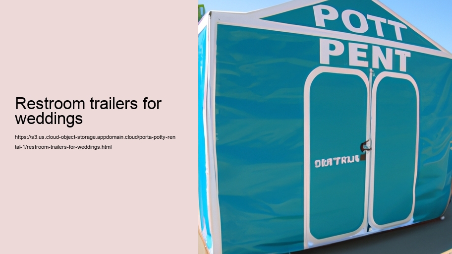 restroom trailers for weddings