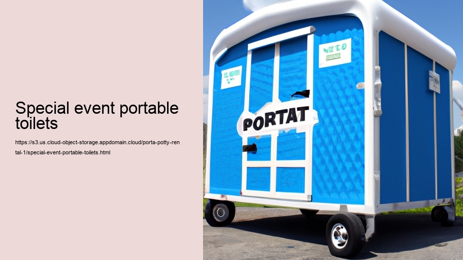 special event portable toilets